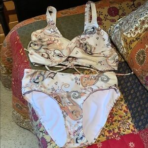 Paisley Print Bikini Set